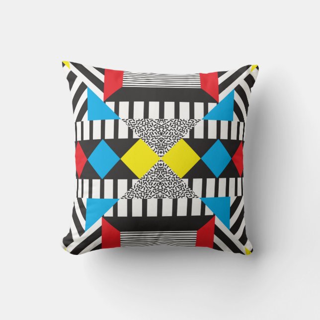 Seamless geometric pattern in modern abstract styl cushion (Front)