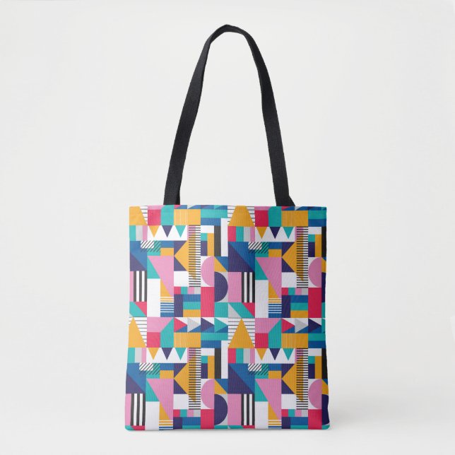 Seamless geometric pattern in modern abstract styl tote bag (Front)