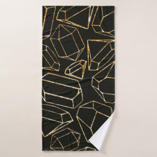 Seamless geometric pattern in retro 80s style. Pop Bath Towel