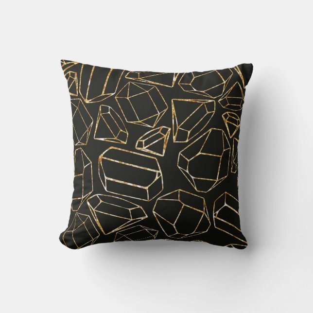 Seamless geometric pattern in retro 80s style. Pop Cushion (Front)