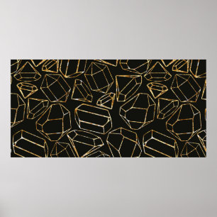 Seamless geometric pattern in retro 80s style. Pop Poster