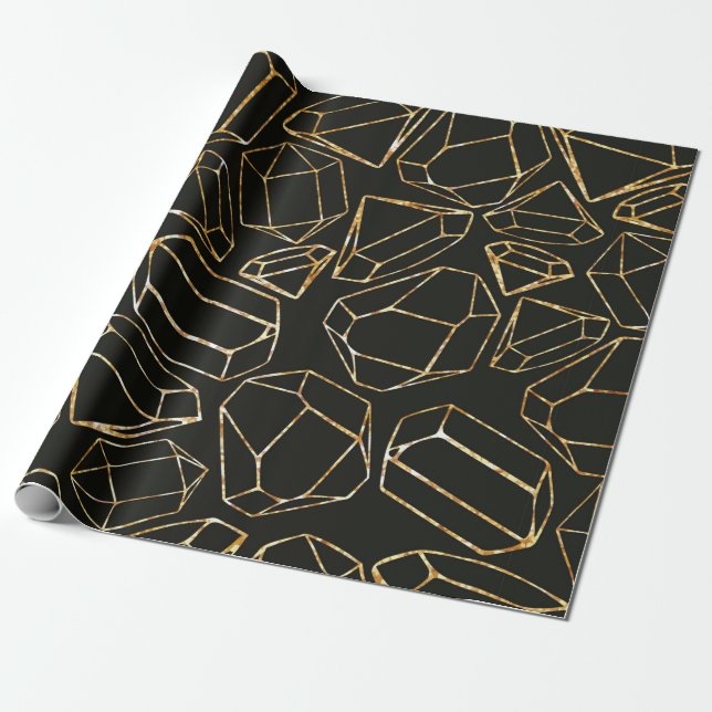 Seamless geometric pattern in retro 80s style. Pop Wrapping Paper (Unrolled)