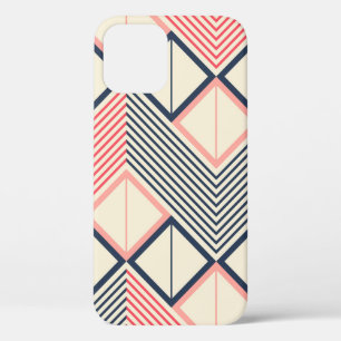 Seamless geometric pattern of horizontal zigzag in iPhone 12 case