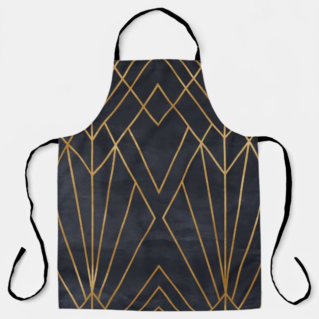 Seamless geometric pattern on paper texture. Art D Apron (Front)