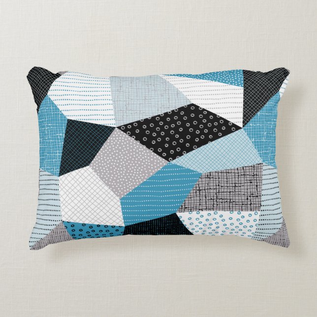 Seamless geometric pattern, patchwork tiles. Freeh Decorative Cushion (Front)
