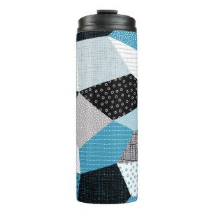Seamless geometric pattern, patchwork tiles. Freeh Thermal Tumbler