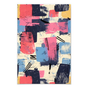 Seamless geometric pattern photo print