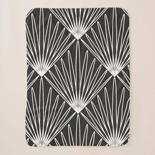 Seamless geometric pattern sherpa blanket (Front)