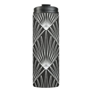 Seamless geometric pattern thermal tumbler