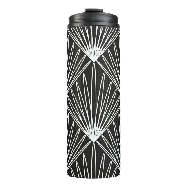 Seamless geometric pattern thermal tumbler (Front)