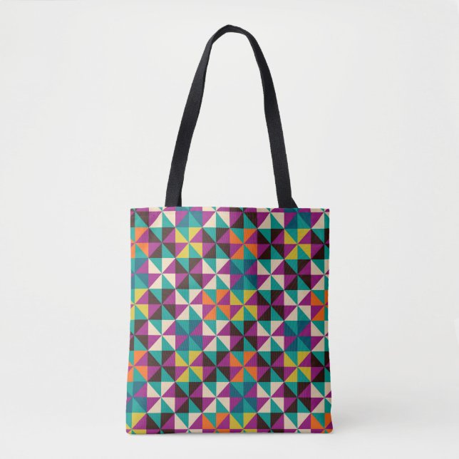 Seamless geometric pattern tote bag (Front)