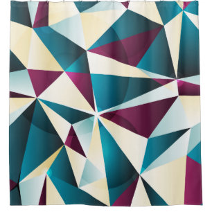 Seamless geometric pattern. Vintage illustration i Shower Curtain