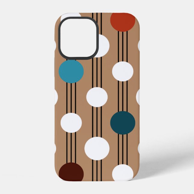 Seamless geometric pattern with circles iPhone case (Back)