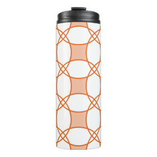 Seamless geometric pattern with circles thermal tumbler