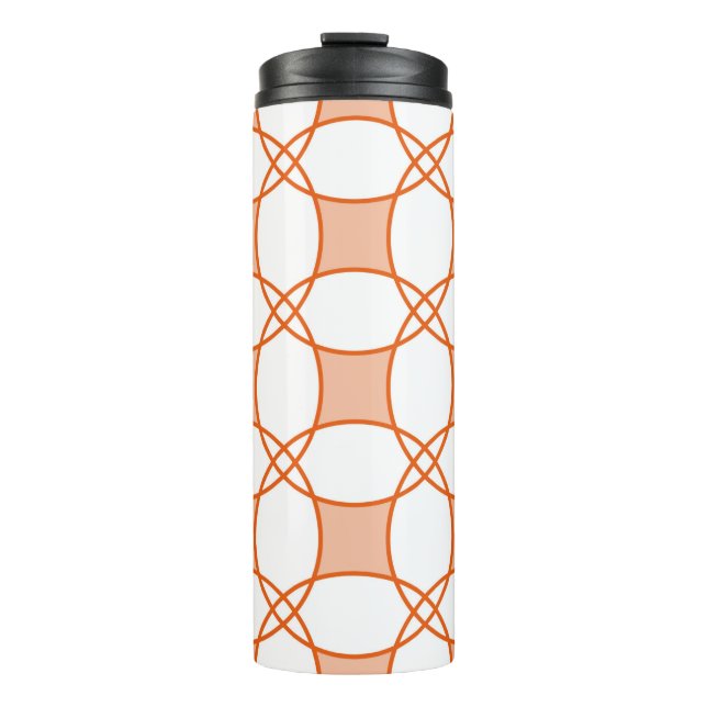 Seamless geometric pattern with circles thermal tumbler (Front)