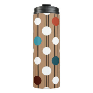 Seamless geometric pattern with circles thermal tumbler