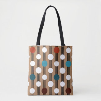 Seamless geometric pattern with circles tote bag