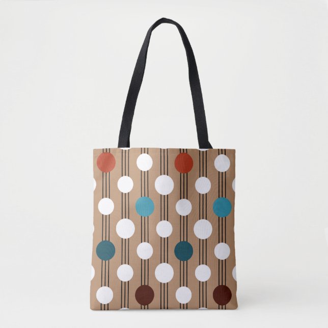 Seamless geometric pattern with circles tote bag (Front)