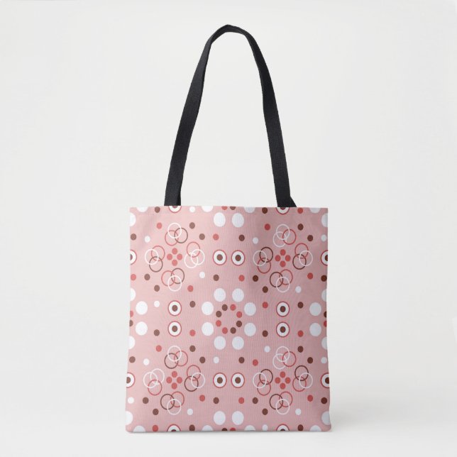 Seamless geometric pattern with circles tote bag (Front)