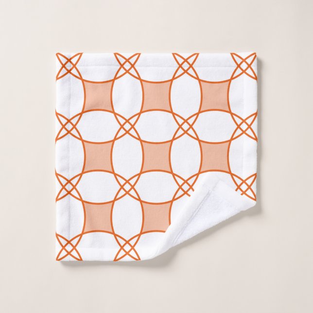 Seamless geometric pattern with circles wash cloth (Wash Cloth)