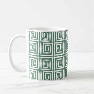 Seamless geometric pattern with polygons coffee mug