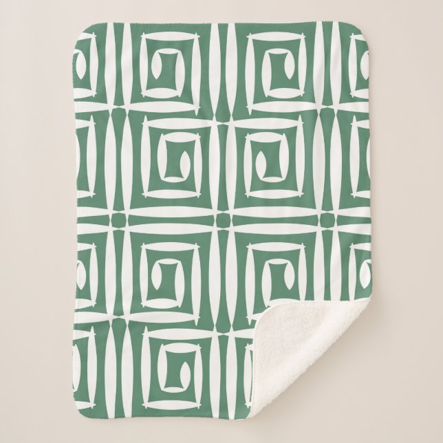 Seamless geometric pattern with polygons sherpa blanket (Front)