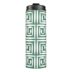 Seamless geometric pattern with polygons thermal tumbler