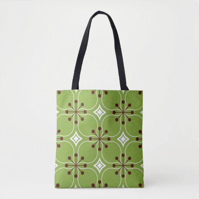 Seamless geometric pattern with rhombuses tote bag (Front)
