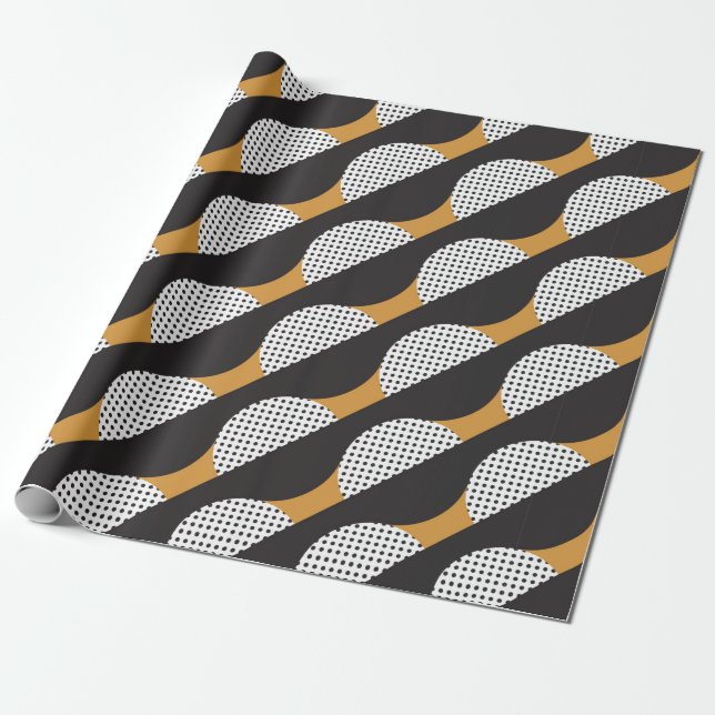 Seamless geometric pattern with semicircles wrapping paper (Unrolled)
