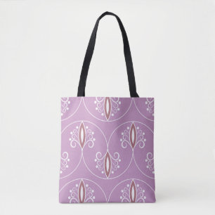Seamless geometric pattern with swirls. art.  tote bag