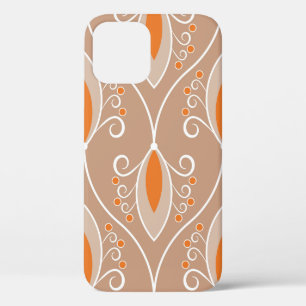 Seamless geometric pattern with swirls iPhone 12 case