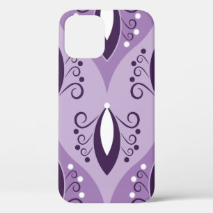 Seamless geometric pattern with swirls iPhone 12 case