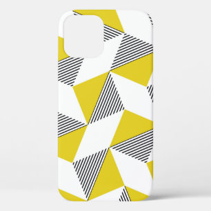 Seamless geometric pattern with triangles,  rhombu iPhone 12 case