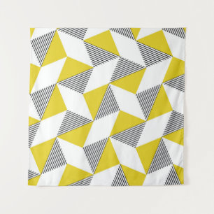 Seamless geometric pattern with triangles, rhombu tapestry