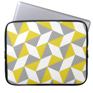 Seamless geometric pattern with triangles,rhombus laptop sleeve