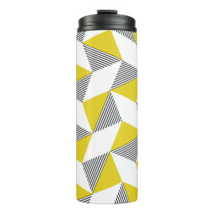 Seamless geometric pattern with triangles,rhombus thermal tumbler