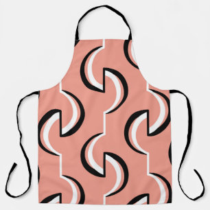 Seamless geometric pattern with wavy lines apron
