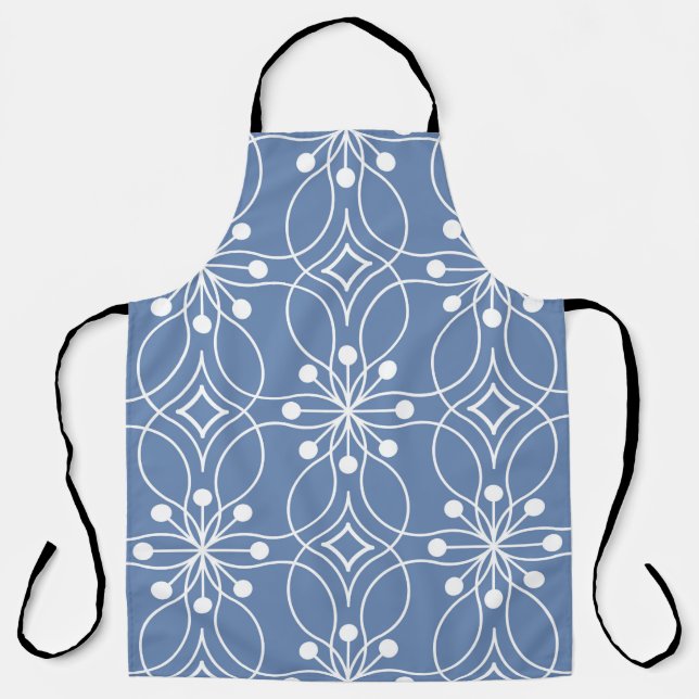 Seamless geometric pattern with wavy lines apron (Front)