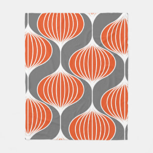 Seamless geometric pattern with wavy lines. art. fleece blanket