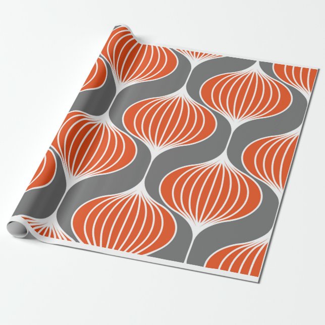Seamless geometric pattern with wavy lines. art.  wrapping paper (Unrolled)
