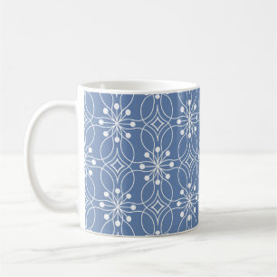 Seamless geometric pattern with wavy lines coffee mug