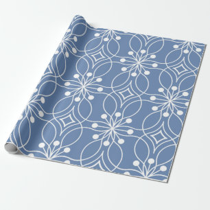 Seamless geometric pattern with wavy lines wrapping paper