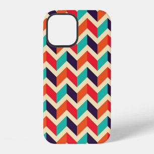 Seamless geometric pattern with zigzags background iPhone 12 case