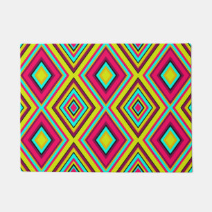 Seamless geometric rhombus shapes modern trendy de doormat