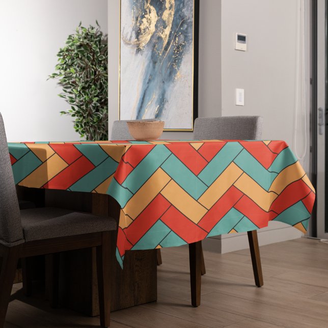 Seamless Geometric Shape Pattern Tablecloth (Geometric pattern table cloth)