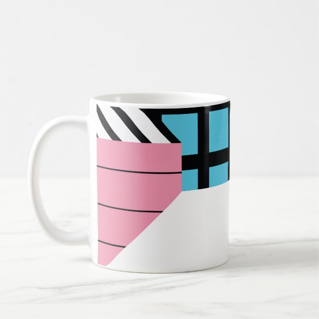 Seamless Geometric Shapes Pattern. Coffee Mug (Left)