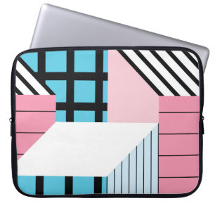 Seamless Geometric Shapes Pattern. Laptop Sleeve