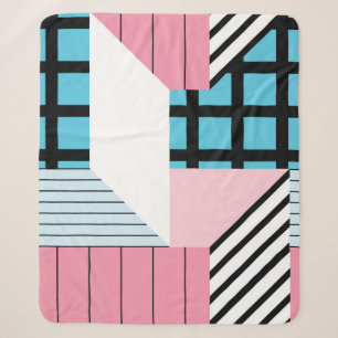 Seamless Geometric Shapes Pattern. Sherpa Blanket