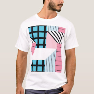 Seamless Geometric Shapes Pattern. T-Shirt