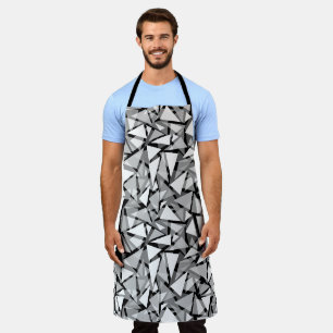 Seamless geometric triangles apron